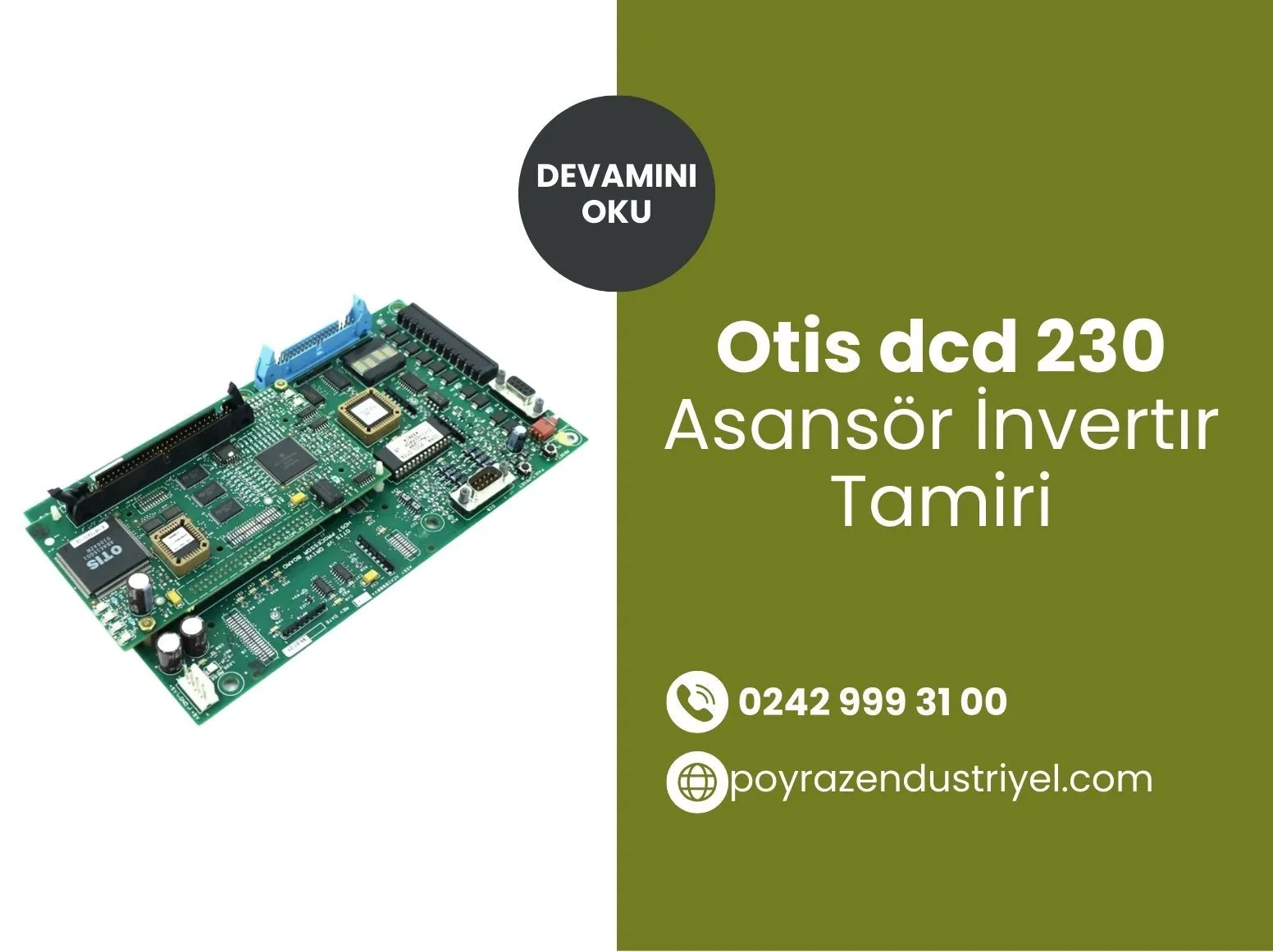 Otis Dcd 230 Asansör İnvertır Tamiri